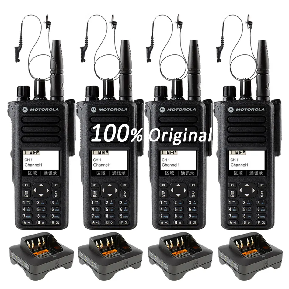 Motorola dp4801e radio portatile walkie talkie DP4800 xir p8668i uhf vhf AES256 digitale walkie-talkie radio bidirezionale