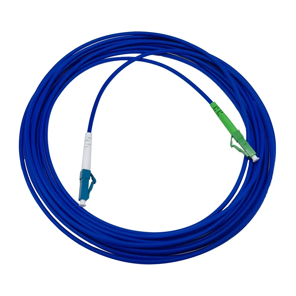 SC LC ST FC 기갑 눈 잠바 OS2 단순한 단일 모드 3.0mm 실내 기갑 광학 섬유 접속 코드 케이블
