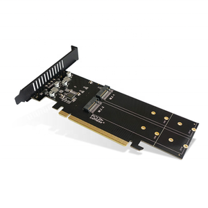 M.2 adaptör kartına PCIe, PCIE 3 4 5 X16 4 Port M2 NVME M anahtar SSD 1 ayrı adaptör VROC RAID genişlemesinde M.2 PCI 4'e ekleyin - Product Image 1