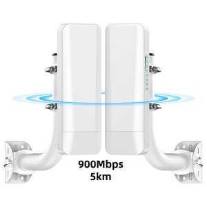 Cao đạt được 5.8GHz 26dbm Wifi cầu 900Mbps tốc độ dài phạm vi 5km bảo hiểm ngoài trời hỗ trợ cho starlink PoE cung cấp điện tường lửa - Product Image 1