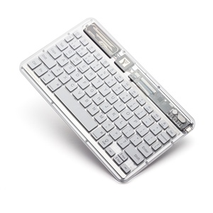 Universal Backlit <strong>Keyboard</strong> Wireless Transparent <strong>Keyboard</strong> 10 Inch for Tablet Mobile Phone Laptop RGB Backlight BT <strong>Keyboard</strong> Keypad - Product Image 1