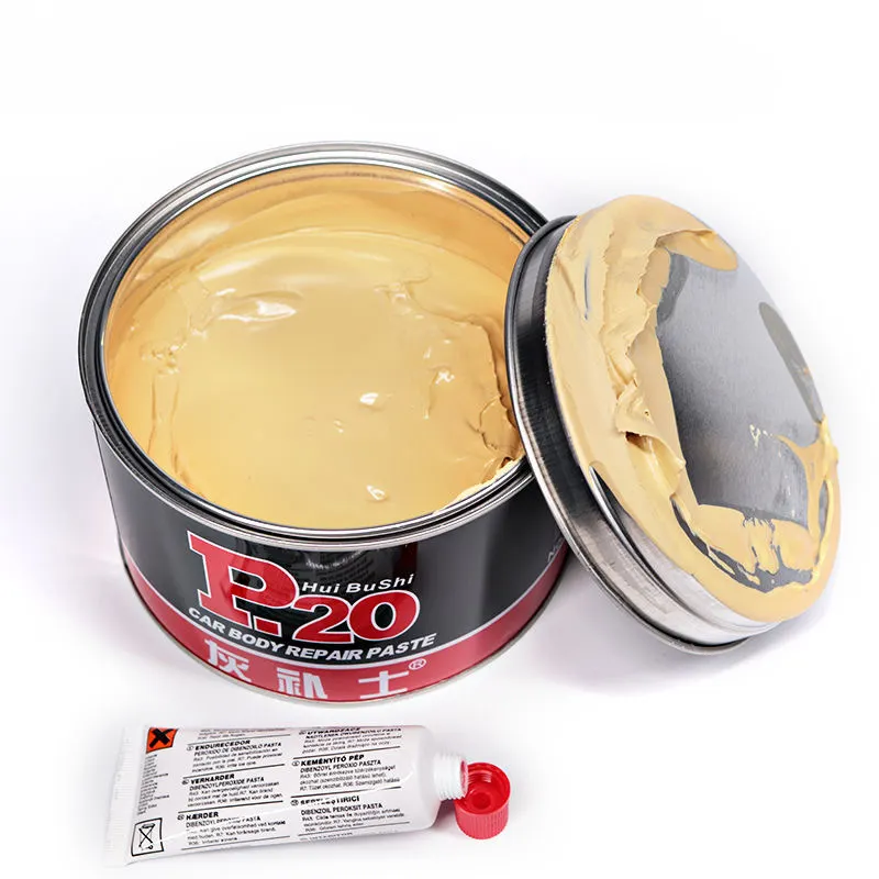 Fabricant de peinture automobile mastic poly à couverture élevée avec durcisseur remplissage de carrosserie en polyester poly mastic pour réparation automobile