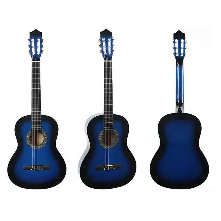 Chitarra classica 39 pollici chitarra blu colore OEM