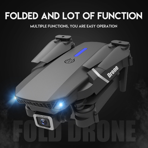 E88 Pro WiFi FPV Drone çift 4k HD kameralar geniş açılı Video yayını 25 OEM saklama çantası katlanabilir uzaktan kumanda - Product Image 4