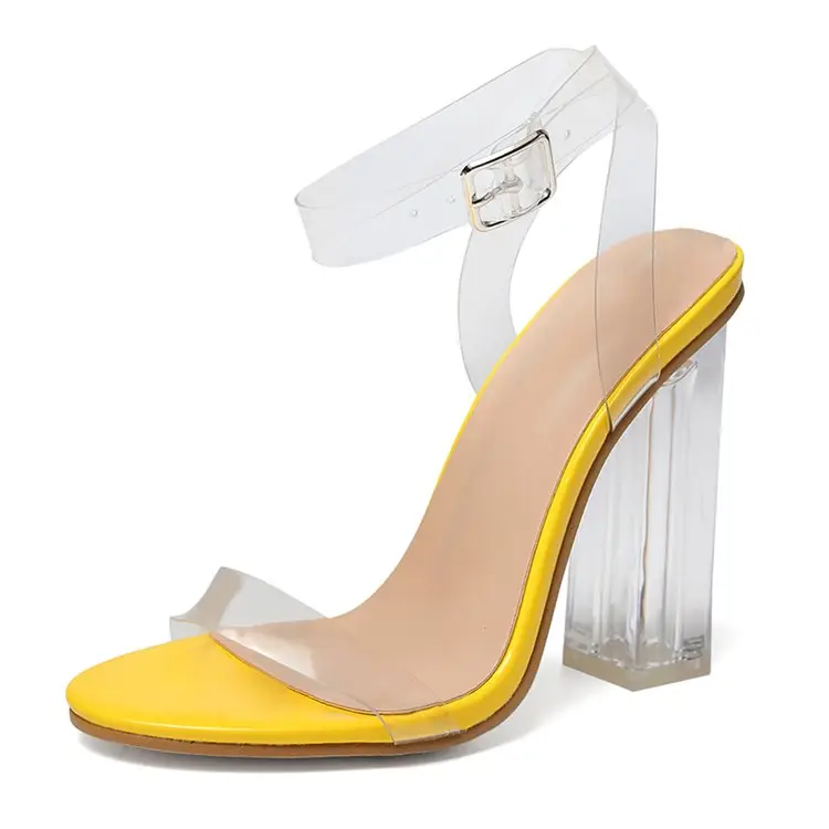 china pvc sexy clear ladies wholesale crude high heels sandals