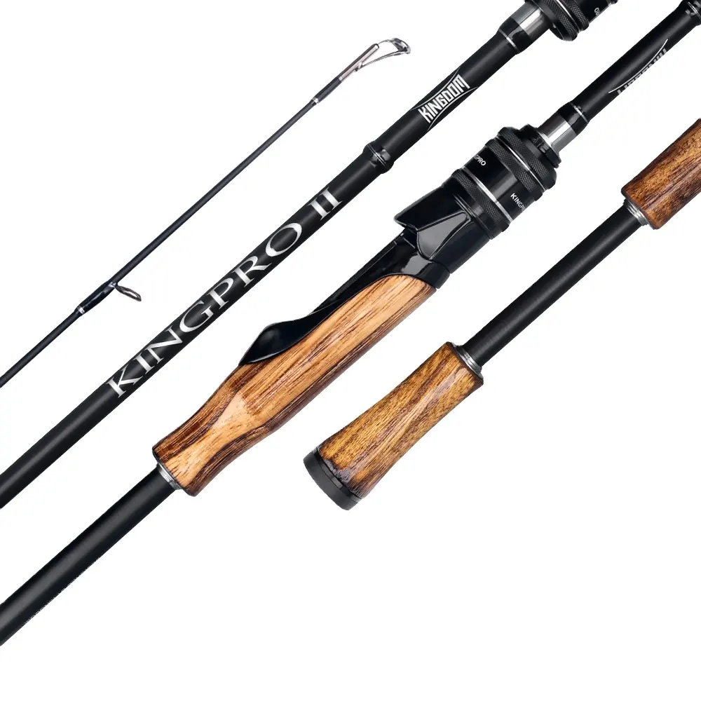 Kingdom hot sale carbon fiber fishing rod 1.8m/1.98m/2.1m custom freshwater fishing rod cork handle bass fishing rod for sale