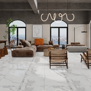 Porcelanato pulido pisos 60 x60 baldosas de קרמיקה בית שיש לבן 24 x24 אריחי גרניט פורצלן בסין