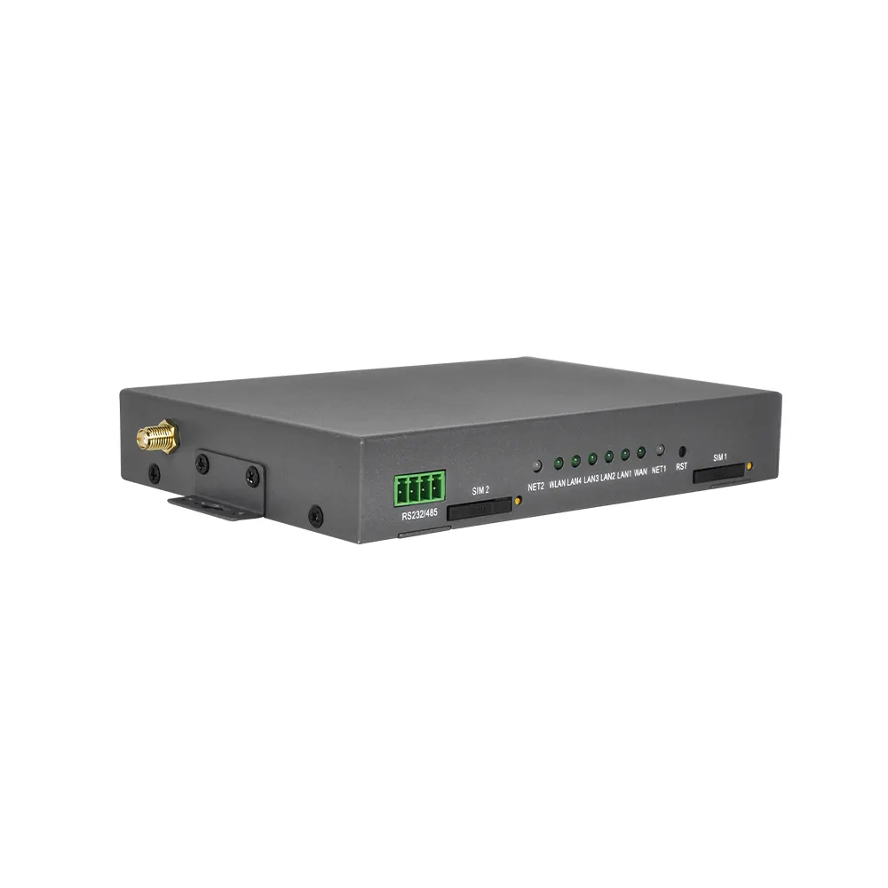 WLINK-G520 기가비트 산업 4G 라우터 셀룰러 VPN 2.4 5.8 와이파이 라우터 모뎀 SIM 카드 슬롯 직렬 RS232 RS485 라우터