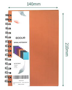 Cuaderno de negocios de rejilla horizontal simple al por mayor, Bloc de notas en blanco de hojas sueltas con cubierta de papel para estudiantes y reuniones de empresa - Product Image 2