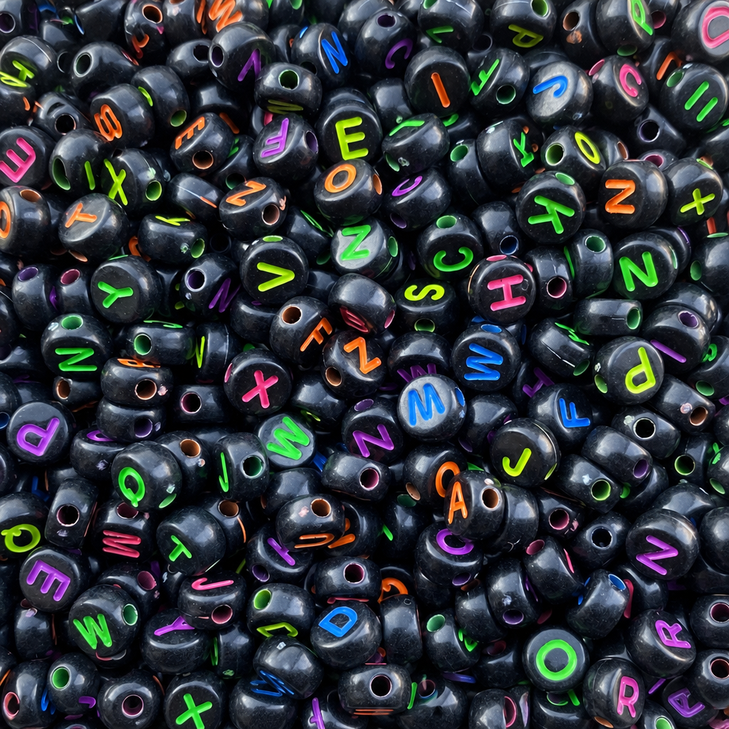 4x7mm Noir + Fluorescent