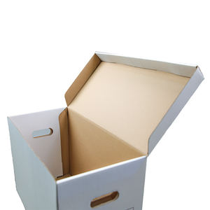 Cajas de cartón de papel corrugado para almacenamiento de archivos, con asas, para el hogar, con tapa, A4 - Product Image 2