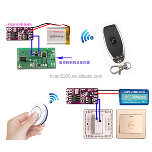Interruptor de relé inalámbrico compacto Control alimentado por batería de 3,7 V/4,5 V/12V para sistemas de reinicio y acceso - Product Image 6