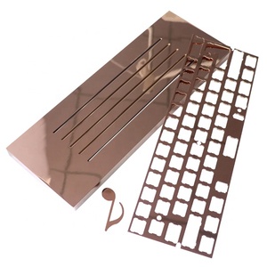 <strong>Keyboard</strong> CNC Machining Bass Plate <strong>Programmable</strong> Hot-swappable <strong>Mechanical</strong> <strong>Keyboard</strong> Case PVD Plating Parts - Product Image 1