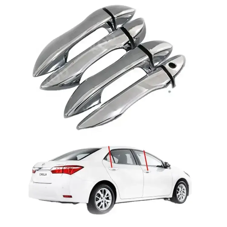 Penjualan terlaris pabrik desain baru Aksesori Mobil penutup pegangan pintu untuk Corolla 2014