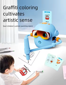 Hot <strong>Sale</strong> Automatic Painting Robot Children's <strong>Toys</strong> 3 to 6 Years <strong>Old</strong> Toddler IntelligenceEarly Drawing Robot Education Machine - Product Image 2