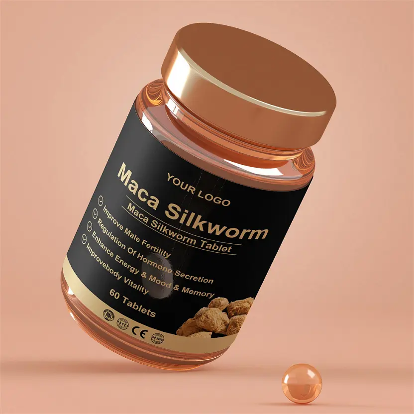 OEM/ODM Maca Root Capsule Timing Tablet Long Time Extra lmprovebody Vitality sollievo dalla fatica Silkworm Maca Pills