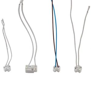 <strong>LED</strong> Light Halogen Lamp Ceramic Wire Connector Base Socket Adapter MR16 <strong>MR11</strong> <strong>G4</strong> GU5.3