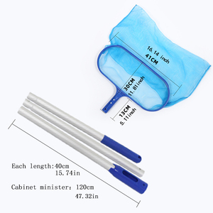 Giá Rẻ Bán Buôn Nổi Hồ Bơi Lá Skimmer Netfine Hồ Bơi Skimmer Net Có Thể Điều Chỉnh Nhôm Cực - Product Image 1