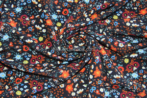 Specializing in 100% Polyester Digital Printing Fabrics 150gsm with Metallic Feature for Women's Retro Style Dresses - Product Image 3