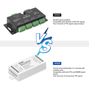 Esann เครื่องขยายสัญญาณ DC5V เป็น24V TTL LED SPI Pixel ตัวควบคุม SP902E ประสิทธิภาพสูงรองรับแรงดันไฟฟ้ากว้าง - Product Image 6