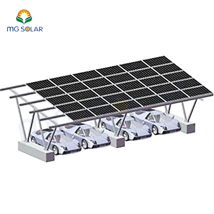 Wasserdichte Aluminium-Solar überdachung struktur Solar carport vom Typ N.