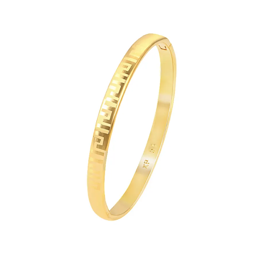 Xuping-brazalete de cobre dorado de 24 quilates para mujer, joyería, nuevo diseño, 52569