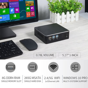 HLY Computer i5 7267U 4200Y 4GB RAM 120GB SSD VGA WiFi-Büro verwenden Small Tower Desktop-Computer i3 i7 Mini-PC für Win10 - Product Image 2