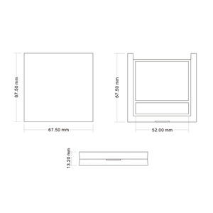 square Empty Blush <strong>Compact</strong> <strong>Make</strong> up Packaging Solid Color pink Blush Container with Brush - Product Image 5