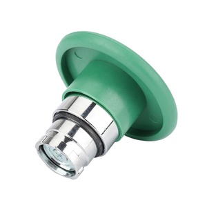 XB2-BR31 verde 1NO 60mm interruttore di alimentazione a fungo pulsante 1NC 1NO funzione Max 10A 12V IP65 momentaneo metallo - Product Image 4