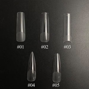 XXL son derece sivri Stiletto Nail İpuçları özel Logo 500 adet temizle XL süper uzun hiçbir C eğrisi profesyonel XXXL Stiletto Nail İpuçları - Product Image 5