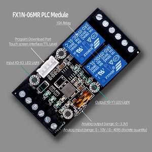 Placa PLC con módulo de salida de relé, cable de programa de carcasa, 4 entradas, 2 salidas, 1AD + 1DA, controlador lógico de voltaje amplio, 1 unidad, 1 unidad, 1 unidad - Product Image 2