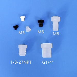 Ju Nhà Máy Nhựa M5 M6 M8 1/8-27npt G1/4 Nam Threaded Stopper PP Ống <span class=keywords><strong>End</strong></span> Cắm - Product Image 2