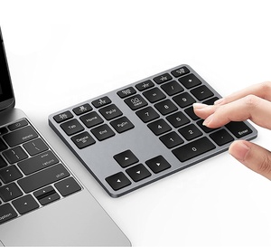 Wireless Bluetooth <strong>Number</strong> Pad for Laptop Rechargeable <strong>Numeric</strong> <strong>Keypad</strong> 35-Keys Numpad <strong>Keyboard</strong> for Mac Windows - Product Image 2