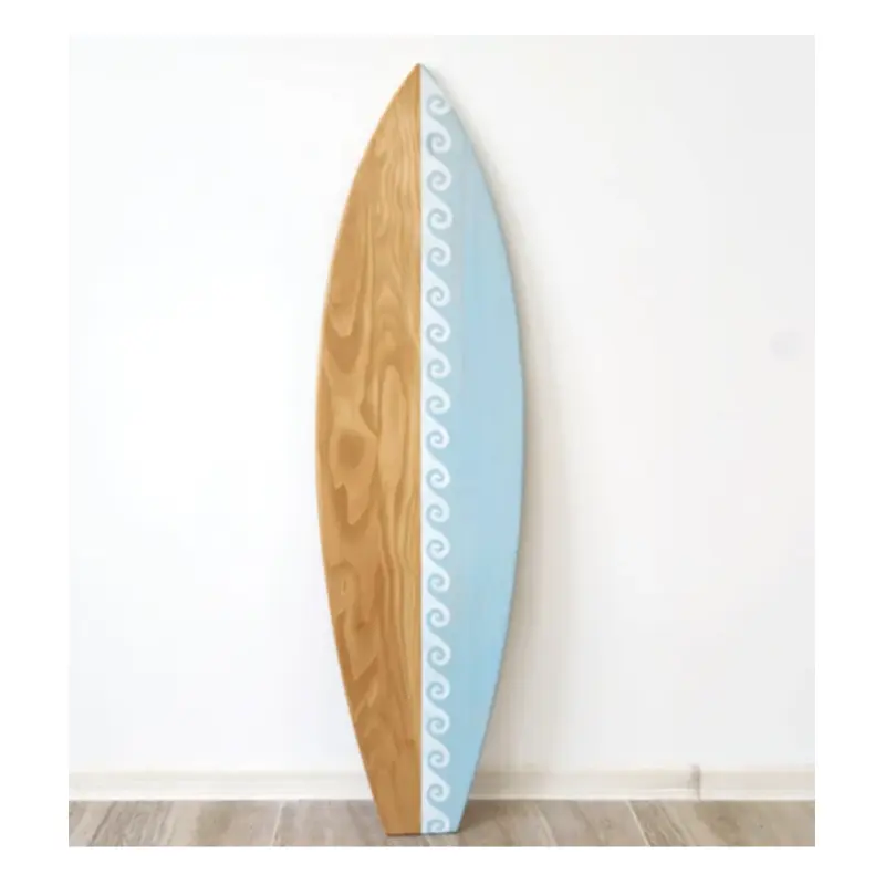 Presente náutico popular para decoração de casa, prancha de surf, arte de madeira para parede, suporte de parede, arte de surf, decoração de madeira para surf