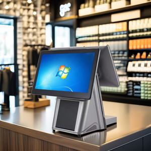 High Quality All-In-One PC with Windows <strong>System</strong> Dual Screen Printer POS Machine Wholesale Price for Credit Card <strong>Processing</strong> - Product Image 1