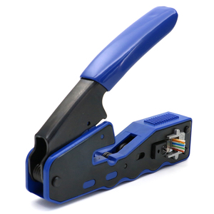 คีมย้ำสายเคเบิลเครื่องมือเครือข่ายลวด RJ45,ผ่านคัตเตอร์ Cat6 Cat5 Cat5e 8P8C - Product Image 2