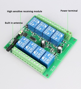Manufaktur DC12V RF Funk fernbedienung schalter 315MHz Funk fernbedienung 8-Kanal-Relaismodul HF-Fernbedienung - Product Image 3