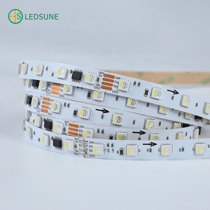 แถบไฟ LED สำหรับตกแต่งบ้าน DC12V 24โวลต์ WS2814B RGBW 4อิน1พิกเซลแอดเดรสที่คล้ายกัน SK6812 rgbww rgbcw 60LED /m WS2814B - Product Image 1