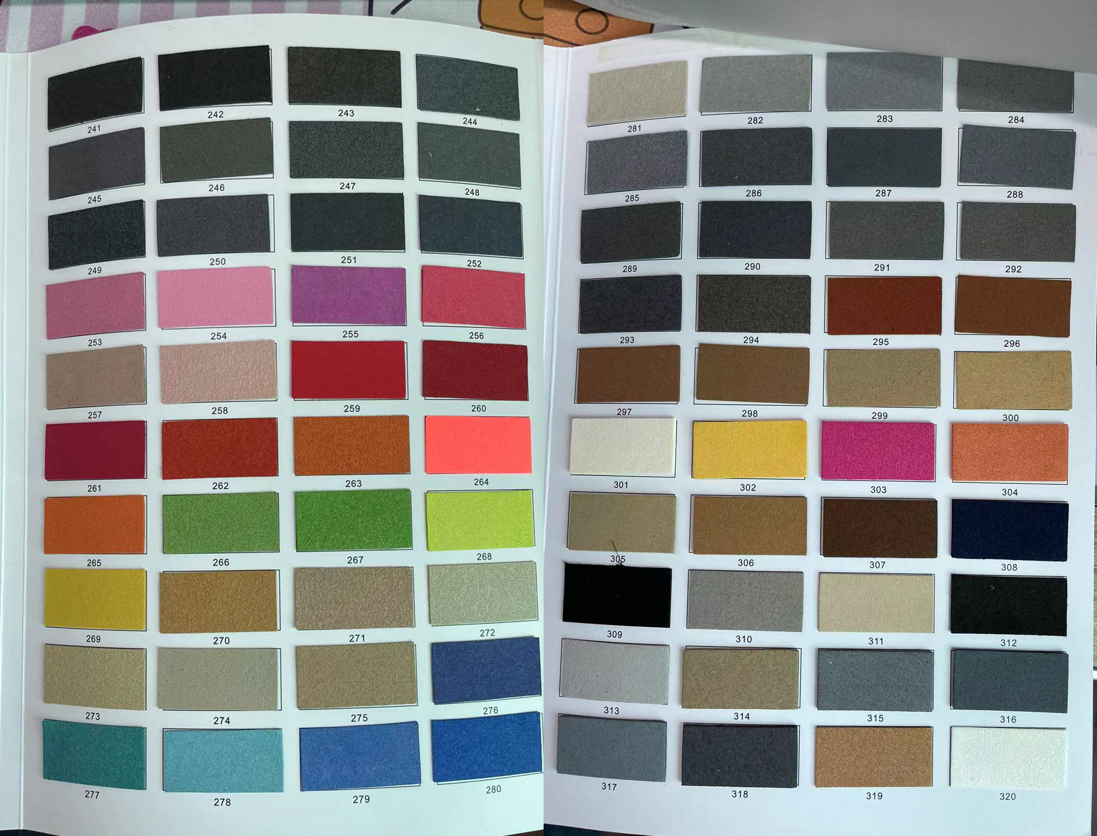 Tableau des couleurs 4