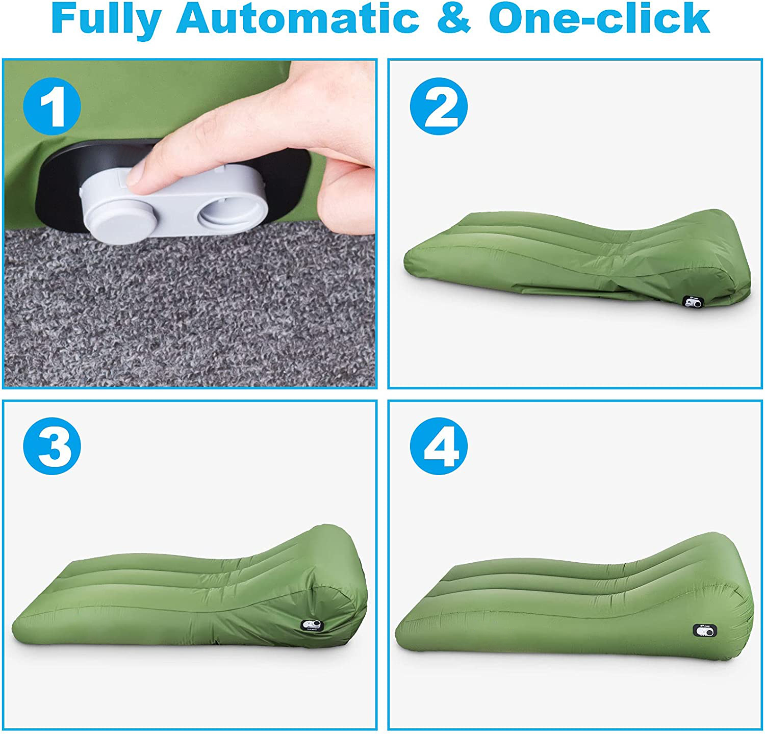 Camping Self-inflated Loungers Glamping Beach Inflatable Air Sofa Bed