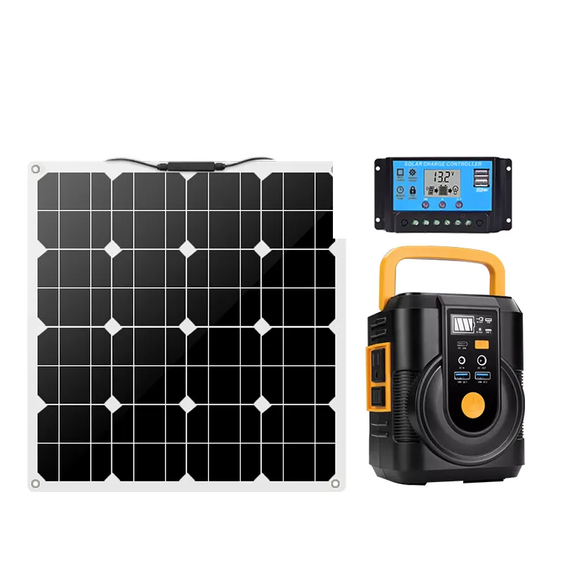 Solar panel und Akku Lithium-Eisen-Stromer zeugung 18-V-Solarpanel mit drahtlosem tragbarem Kraftwerk