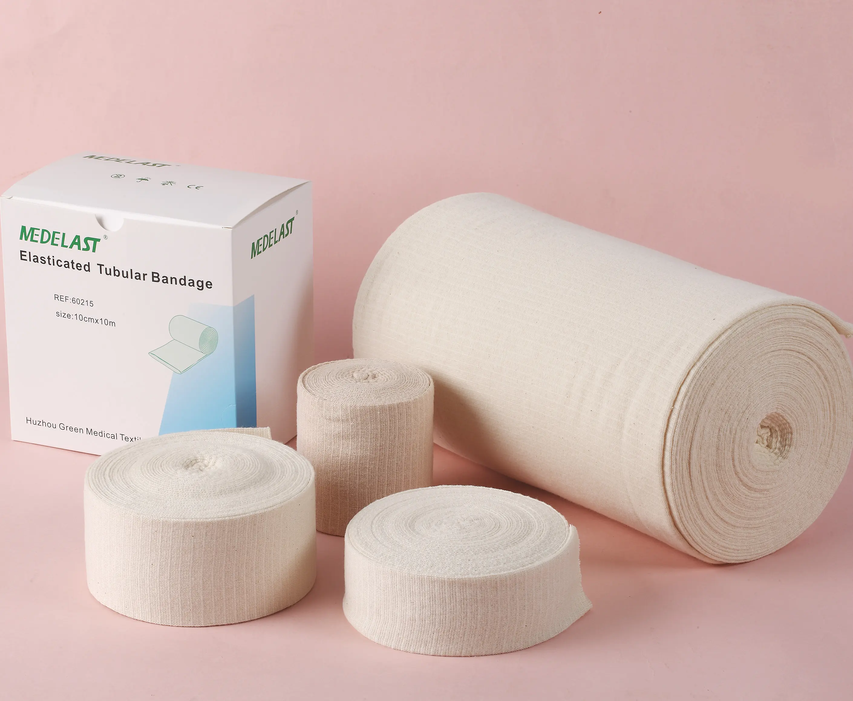 Latex free jersey tubular elastic bandage