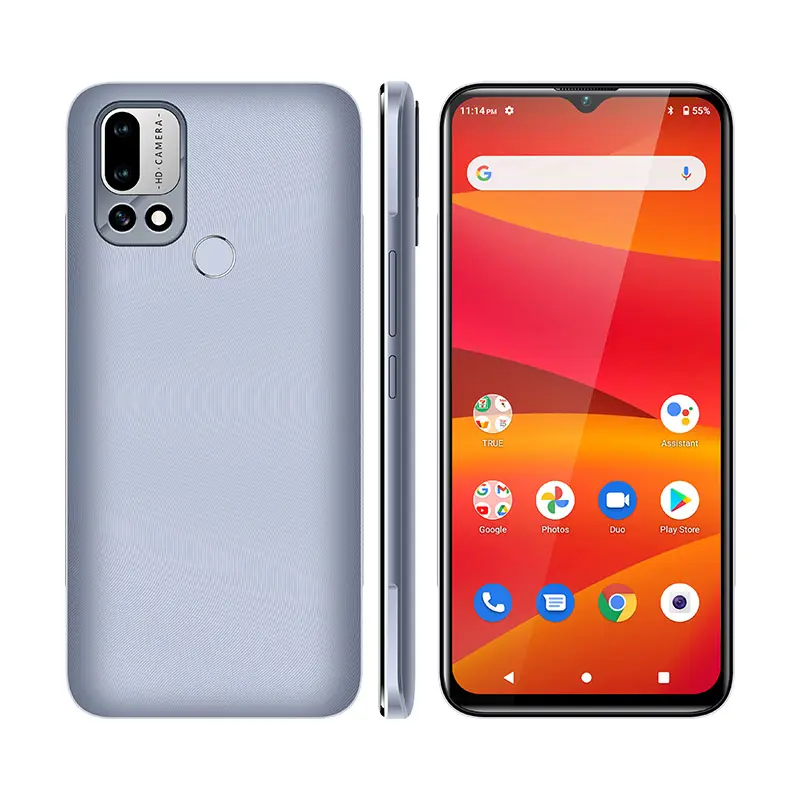 Tela IPS Octa Core Smartphone 4GB Celular 5G 128GB ROM desbloqueio por impressão digital 18W câmera de carregamento rápido 16M OEM 6.5 Polegadas