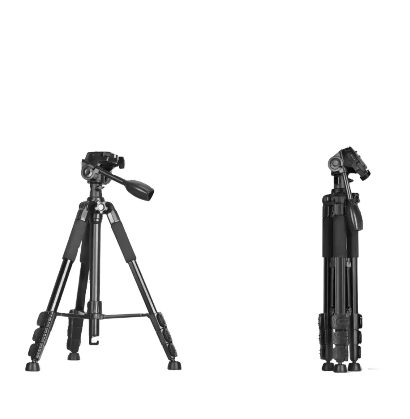 하이 퀄리티 사진 알루미늄 합금 삼각대 스탠드 접이식 4 섹션 범용 삼각대 캠더 DSLR 카메라 휴대 전화