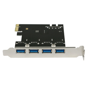 4-Port USB 3.0 PCI-E การ์ดขยาย PCI Express PCIE USB อะแดปเตอร์ฮับ3.0 4-พอร์ต USB 3 0 PCI E PCIe Express USB3.0เพิ่มในการ์ด - Product Image 6