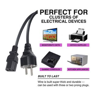 ケーブル16ACee7/7プラグ16AVde Iec Cee7/16-C133Pin Iec60320アルゼンチン電源コードC13からEu - Product Image 2