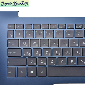 <span class=keywords><strong>Ru</strong></span> Nga QWERTY Đen máy tính xách tay bàn phím cho <span class=keywords><strong>Asus</strong></span> <span class=keywords><strong>ux430</strong></span> ux430u ux430uar 90nb0ec2-r32ru0 đèn nền bàn phím với màu xanh c-case - Product Image 3