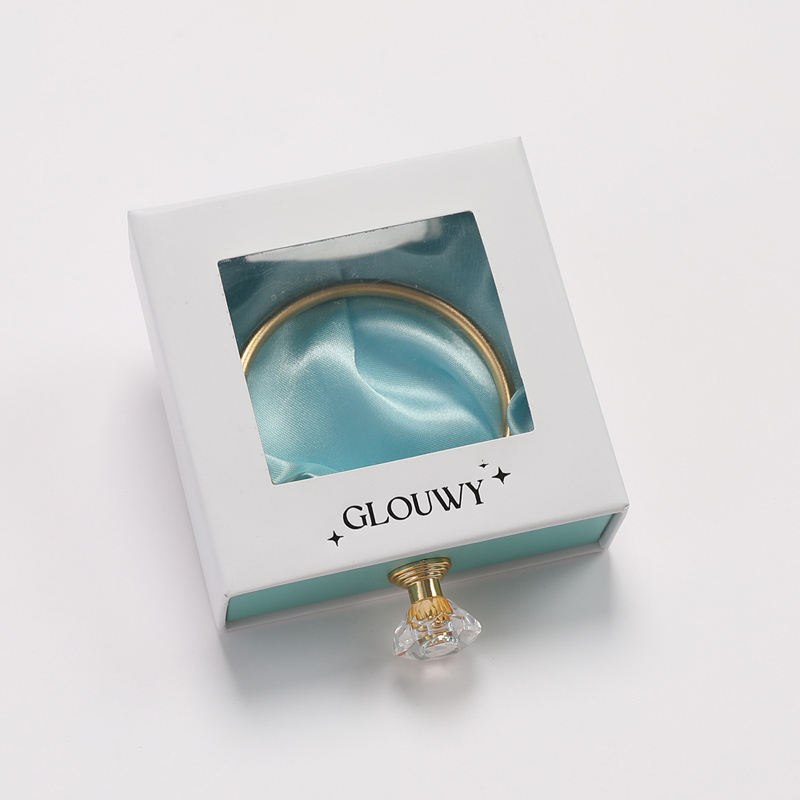 White with blue drawer