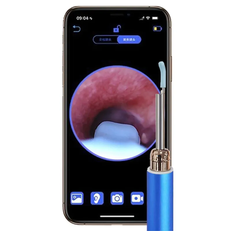 ร้อนสมาร์ทภาพทําความสะอาดหูขี้ผึ้งเครื่องมือกําจัด Sticks Otoscope Endoscope IP67 หูหยิบ Stick มินิกล้องการดูแลสุขภาพ