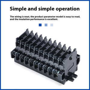TBD-10A Rail Fixed End Plate Copper Part <strong>Terminal</strong> Internal Card Quick Guide for <strong>Spring</strong> <strong>Terminal</strong> <strong>Block</strong> <strong>Connection</strong> - Product Image 3